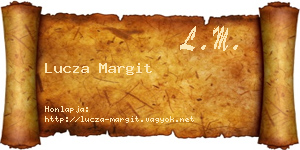 Lucza Margit névjegykártya